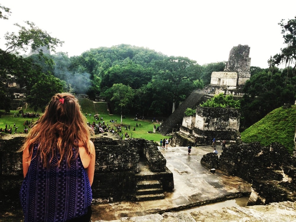 Looking out over Tikal, Guatemala