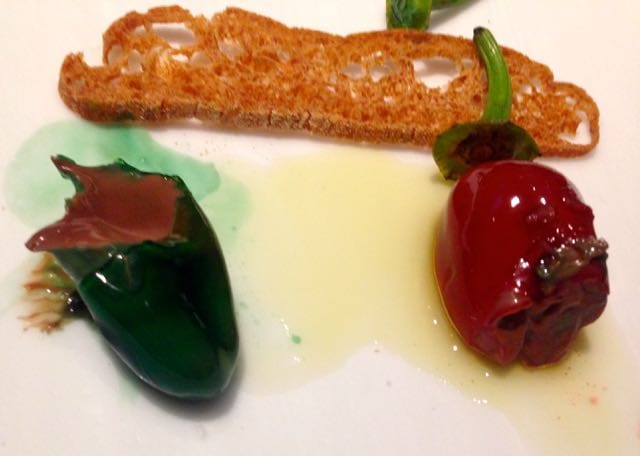 Chocolate chillis at Disfrutar Restaurant Barcelona