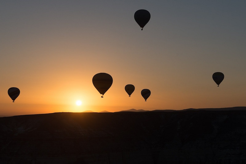 Hot air ballooning in Cappadocia, Turkey