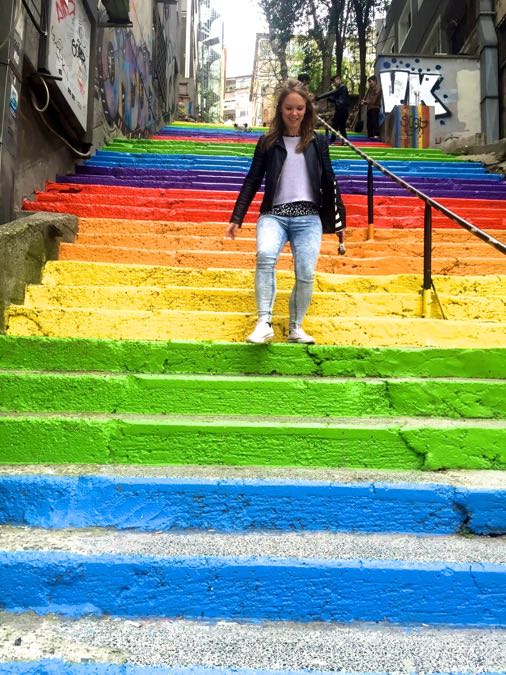 Wandering down the Rainbow Steps, Istanbul