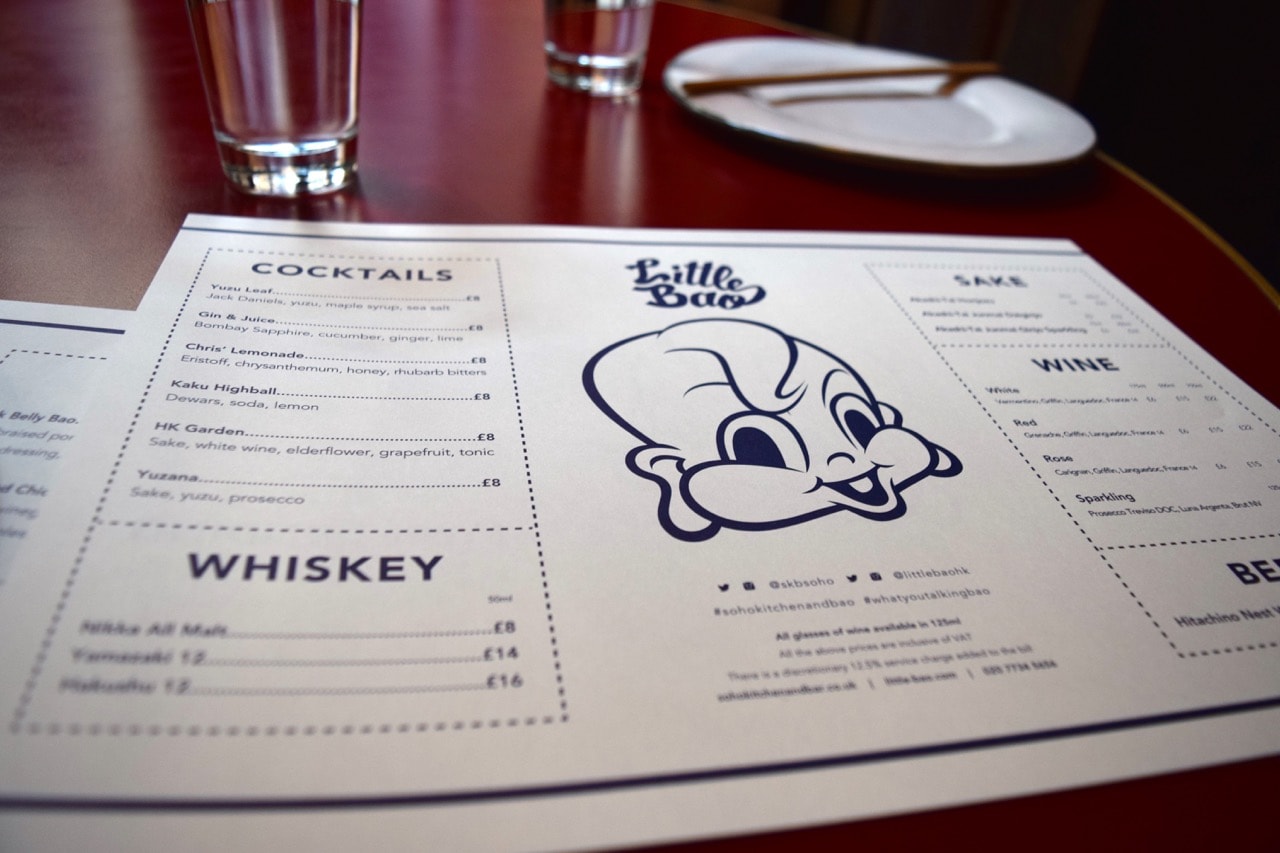 Soho Kitchen and Bar - Little Bao Menu