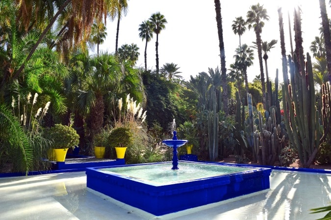 Fountain at the Jardin Majorelle Marrakech