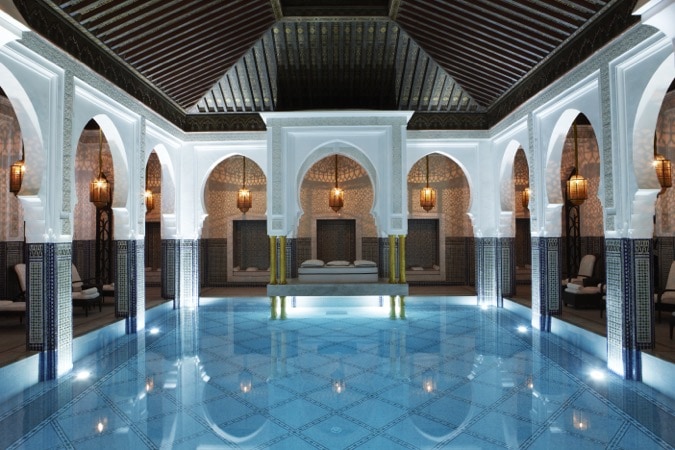 Incredible pool at La Mamounia, Marrakech