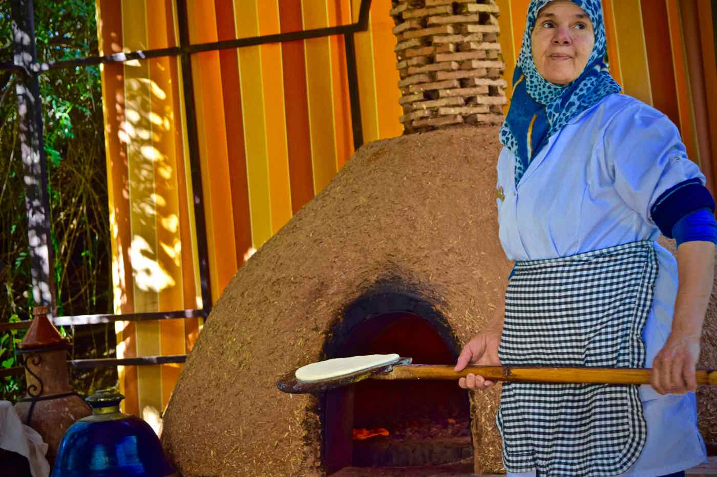 Baking bread at La Maison Arabe Marrakech