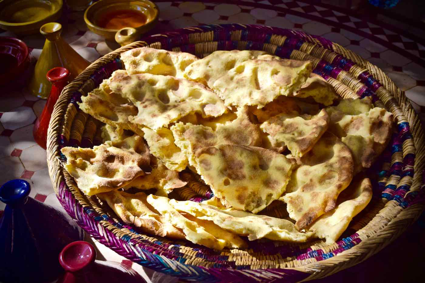 Tafernout bread at La Maison Arabe Marrakech