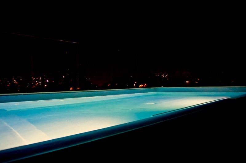 Rooftop Swimming Pool At Night at The Singular Hotel, Santiago
