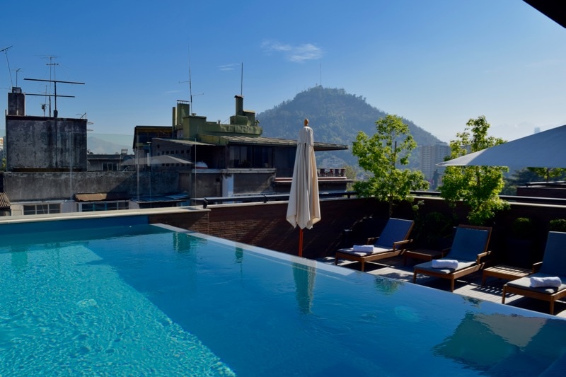 Rooftop Swimming Pool at The Singular Hotel, Santiago