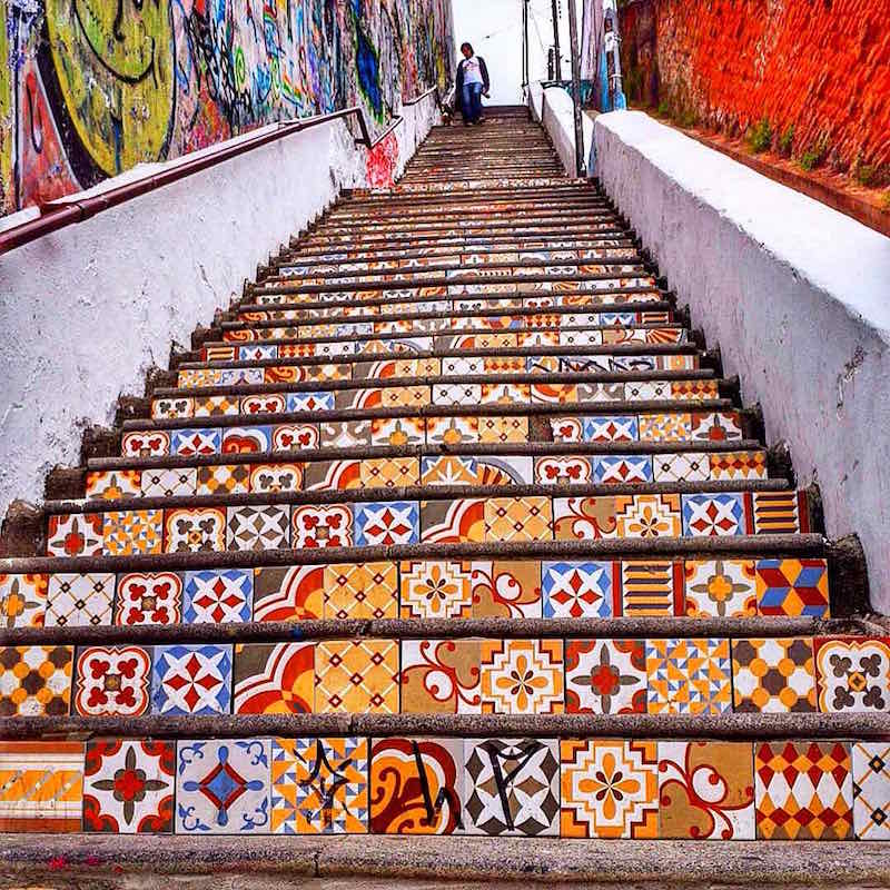 Mosaic Steps in Valparaiso, Chile