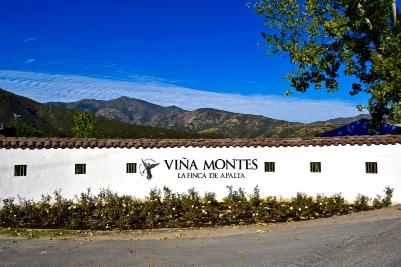 Entrance to Vina Montes, Colchagua Valley, Chile