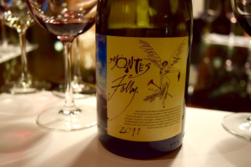 Tasting Montes Folly at Vina Montes, Colchagua Valley, Chile