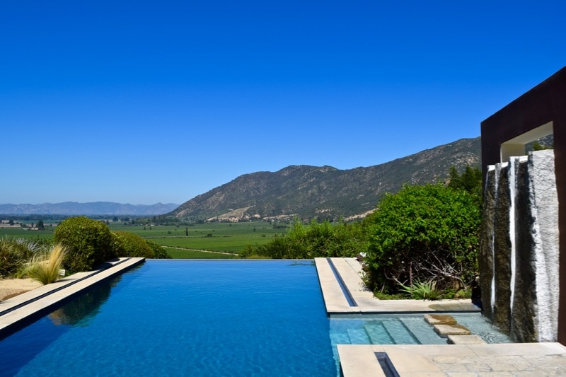 Stunning infinity pool at Lapostolle Residence