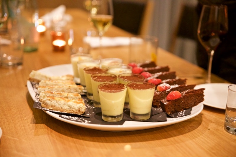 Dessert platter at Obicà Restaurant, St Paul's, London