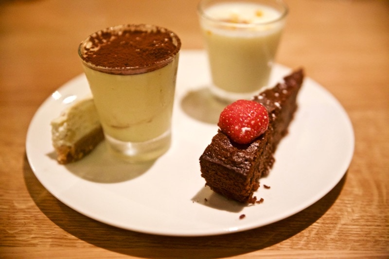 Desserts at Obicà Restaurant, St Paul's, London