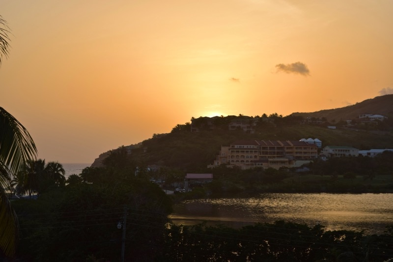 Sunset at Timothy Beach Resort, St Kitts