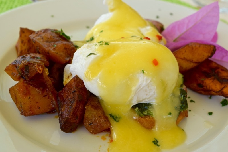 Delicious brunch at Ottley's Plantation Inn, St Kitts