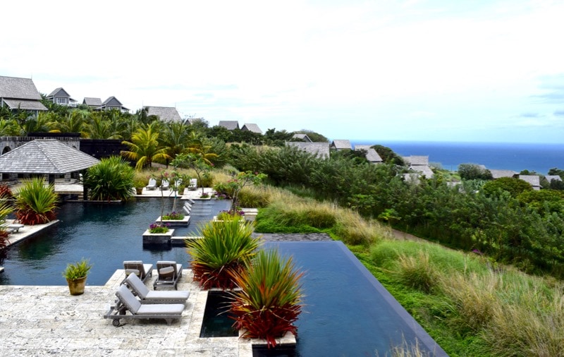 Swimming pools at Belle Mont Farm, St Kitts