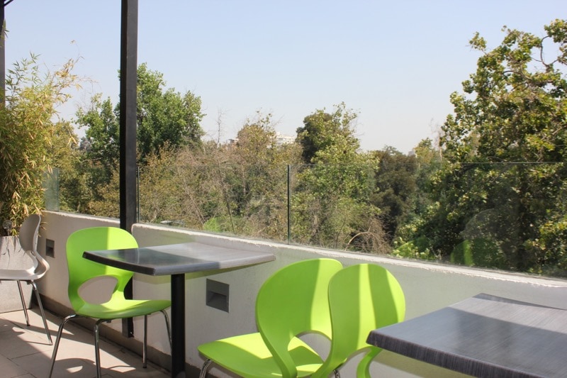 Balcony area at Su Merced Hotel, Santiago, Chile