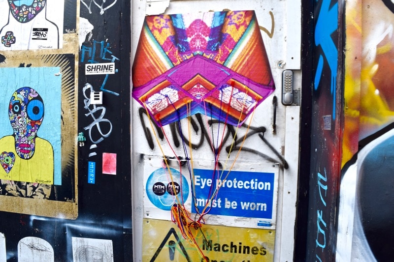 Yarnbombing - Sidestory Street Art Tour, London