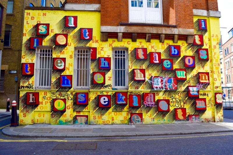 Ben Eine, Sidestory Street Art Tour, London 