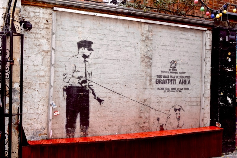 Banksy on Rivington Street - Sidestory Street Art Tour, London