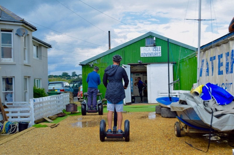 Segwaying at Tackt-Isle Adventures, Isle of Wight