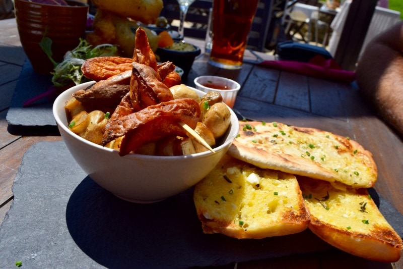 Food at The Garlic Farm, Isle of Wight