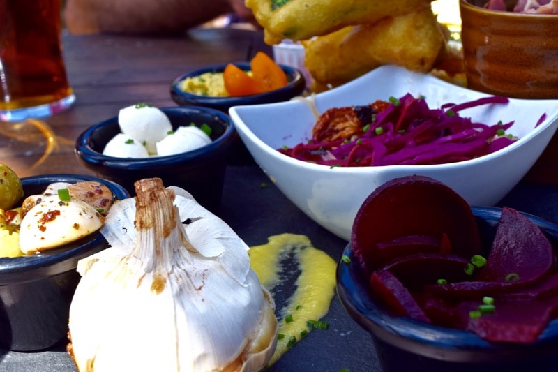 Food at The Garlic Farm, Isle of Wight