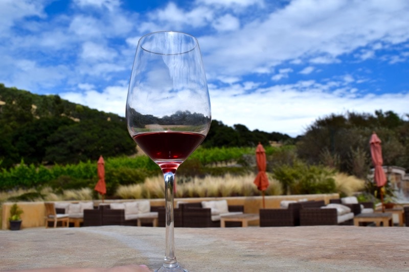 Wine tasting at Nicholson Ranch, Sonoma Valley, California
