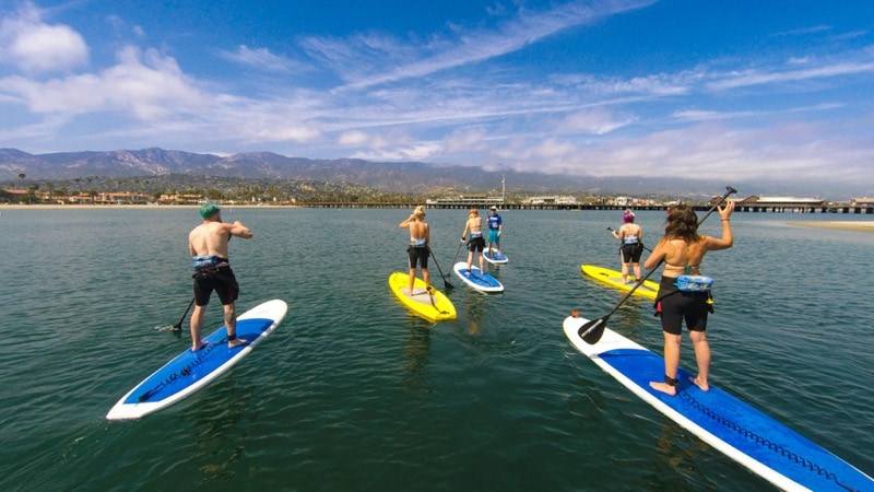 Paddleboarding in Santa Barbara