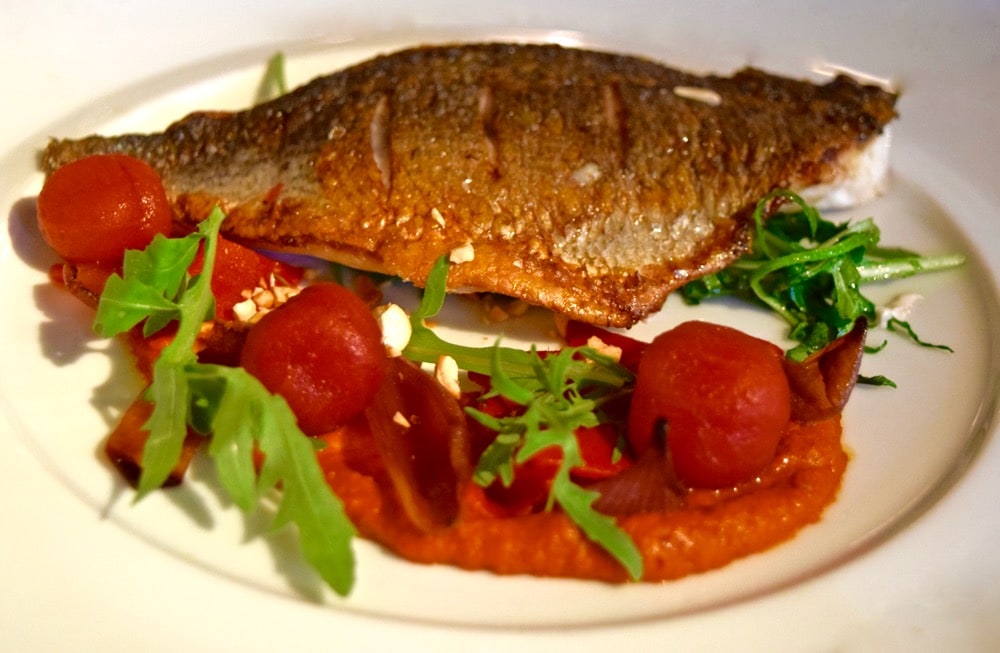 Sea bream at Bar Boulud, Mandarin Oriental Hyde Park, London