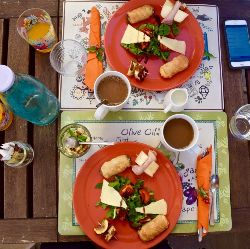 Breakfast at Stratos House, Kalavasos, Cyprus