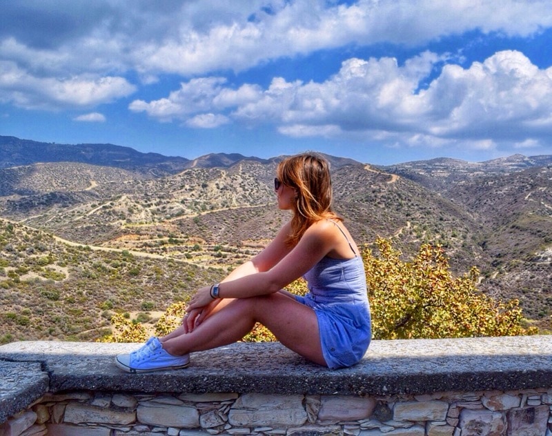 Enjoying the views from Vavla, Cyprus