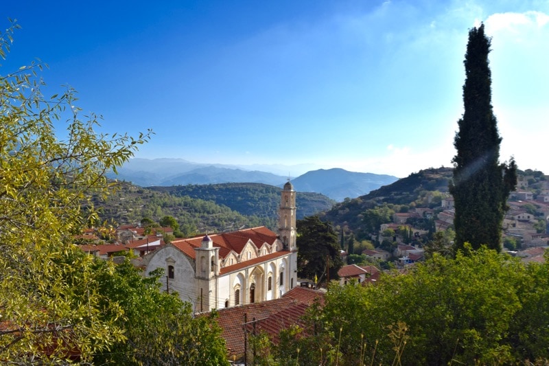 View of Lofou Village, Cyprus