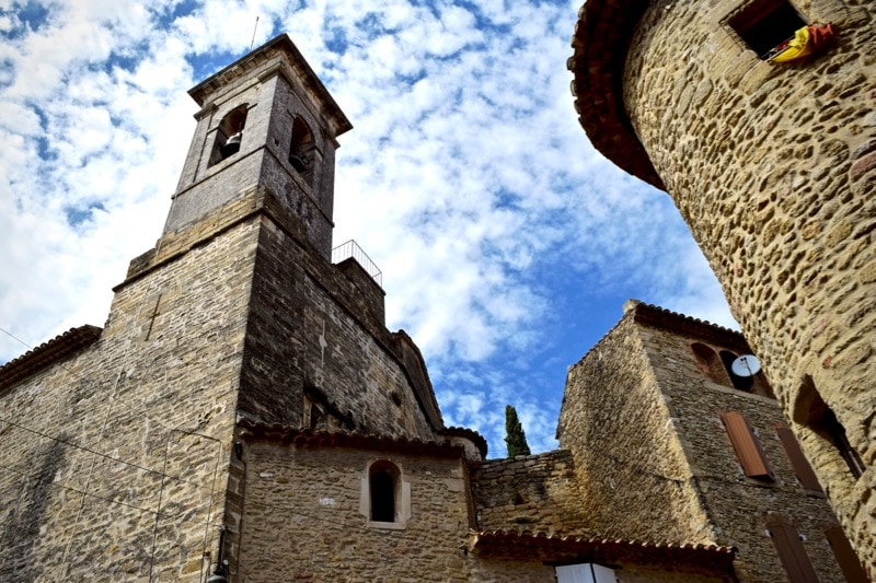 Ancient buildings in Châteauneuf-du-Pape, France