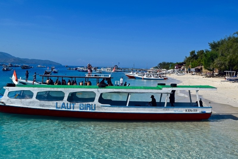 Boats in Gili T 