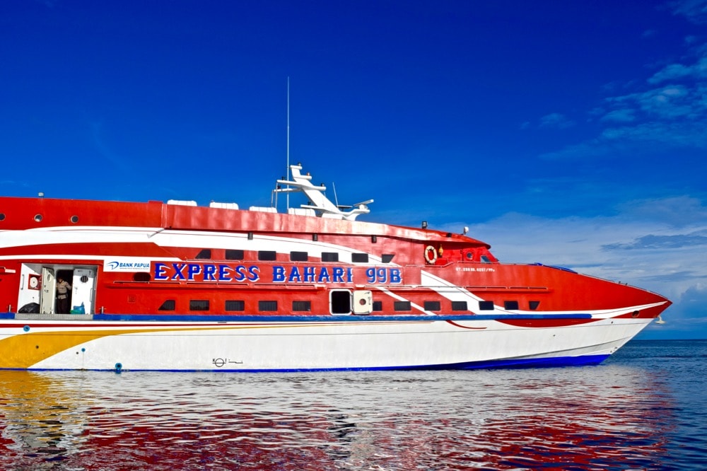 Bahari Express ferry from Sorong to Waisai