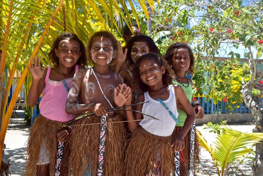 The kids in Arborek Village, Raja Ampat