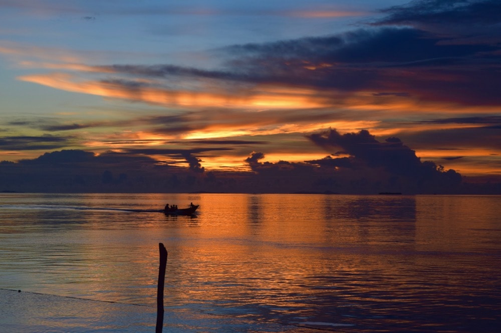 Amazing sunsets in Raja Ampat, Indonesia