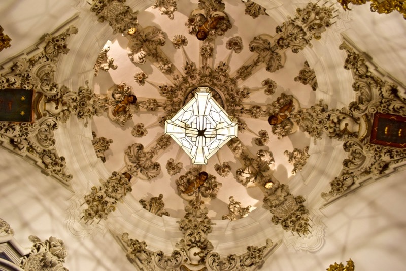 Beautiful ceiling at Museo Municipal De Antequera, Spain