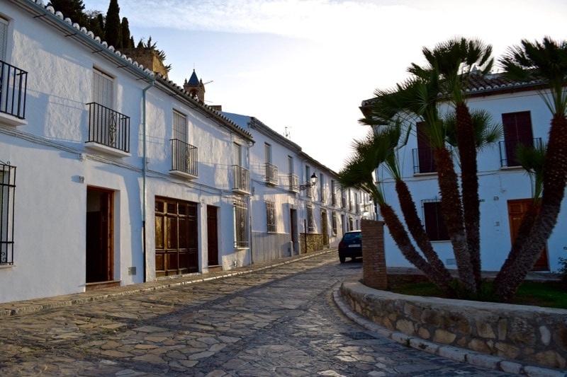 Beautiful white streets in Antequera, Spain