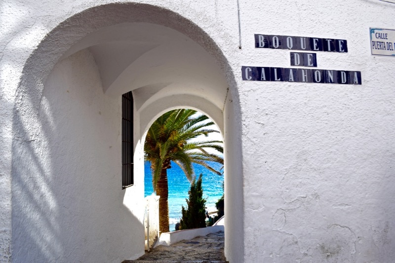 Beautiful views in Nerja, Spain