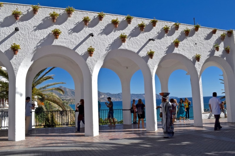 Beautiful views in Nerja, Spain