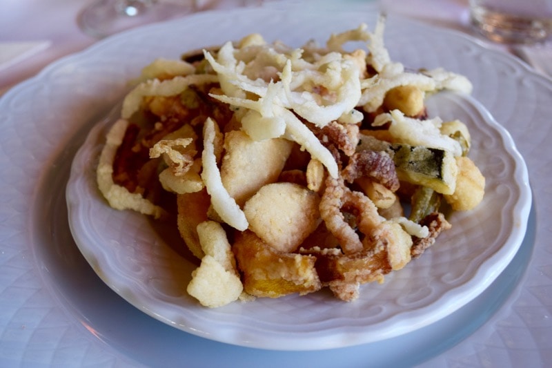 Frito misto at La Barca Restaurant, Nerja, Spain