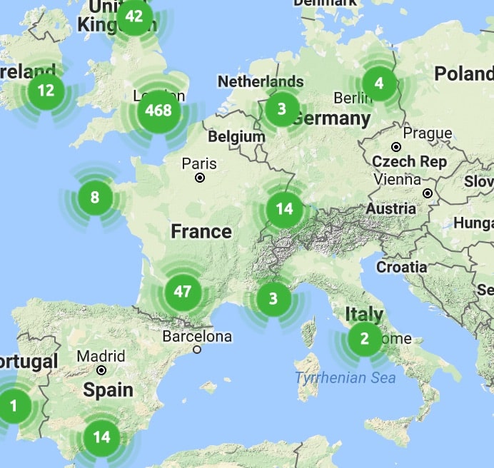 House sitting map