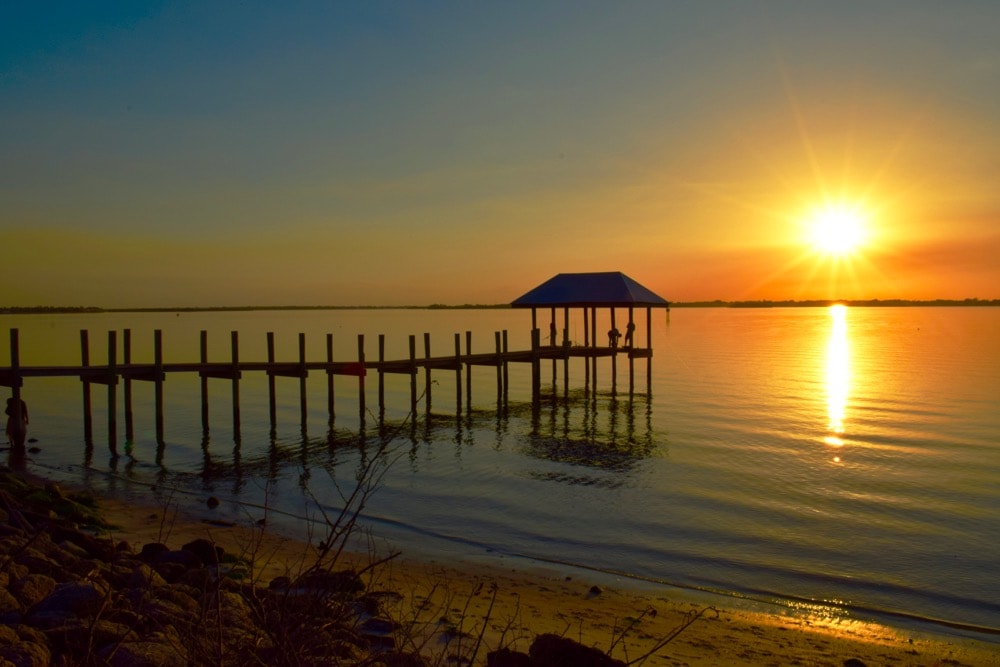 Magical sunset from Hutchinson Island, Florida