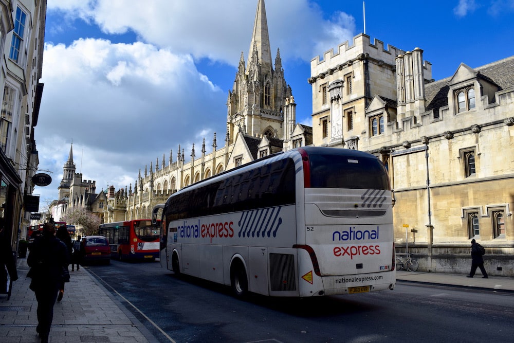 National Express coach in Oxford