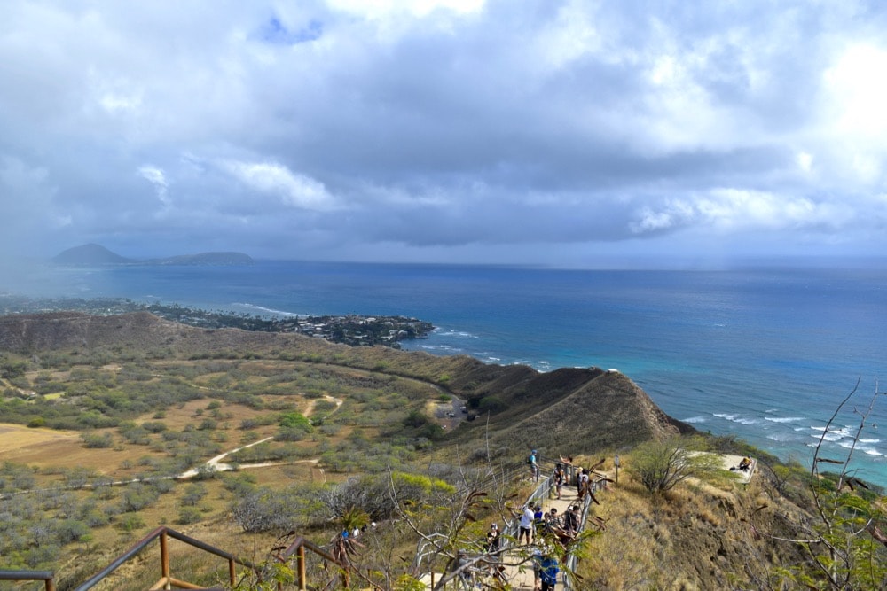 Views from Diamond Head Trail, Hawaii