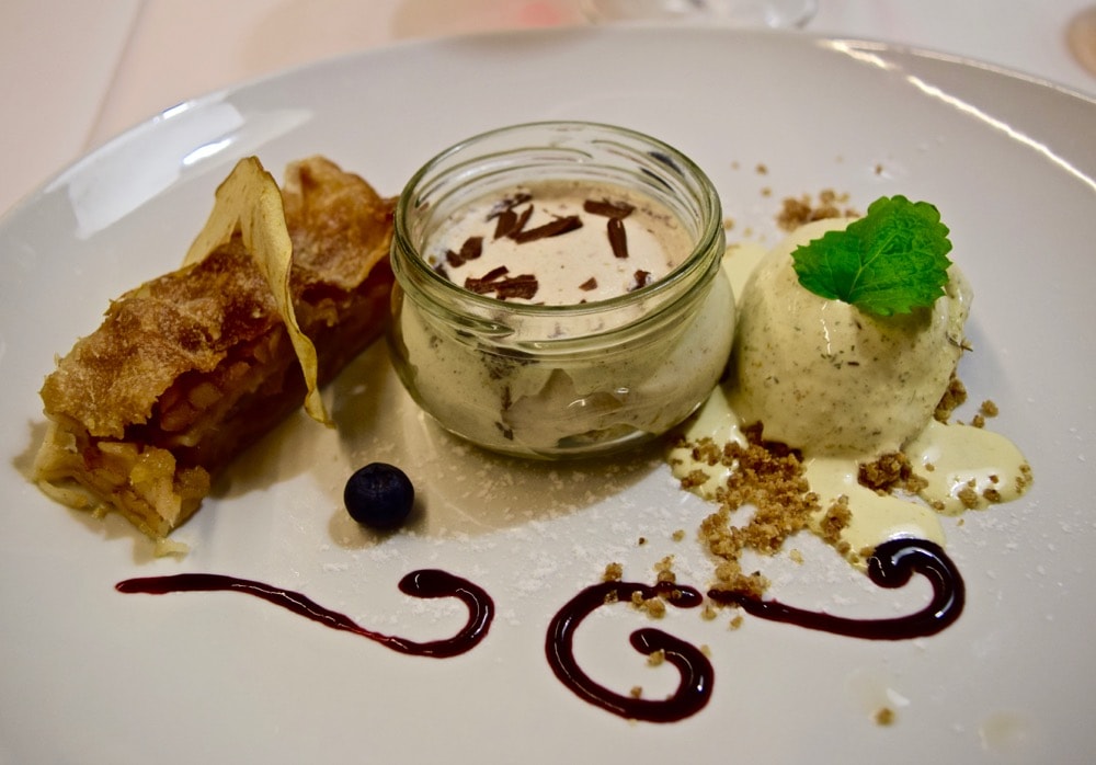 Dessert at Rakar, Slovenia