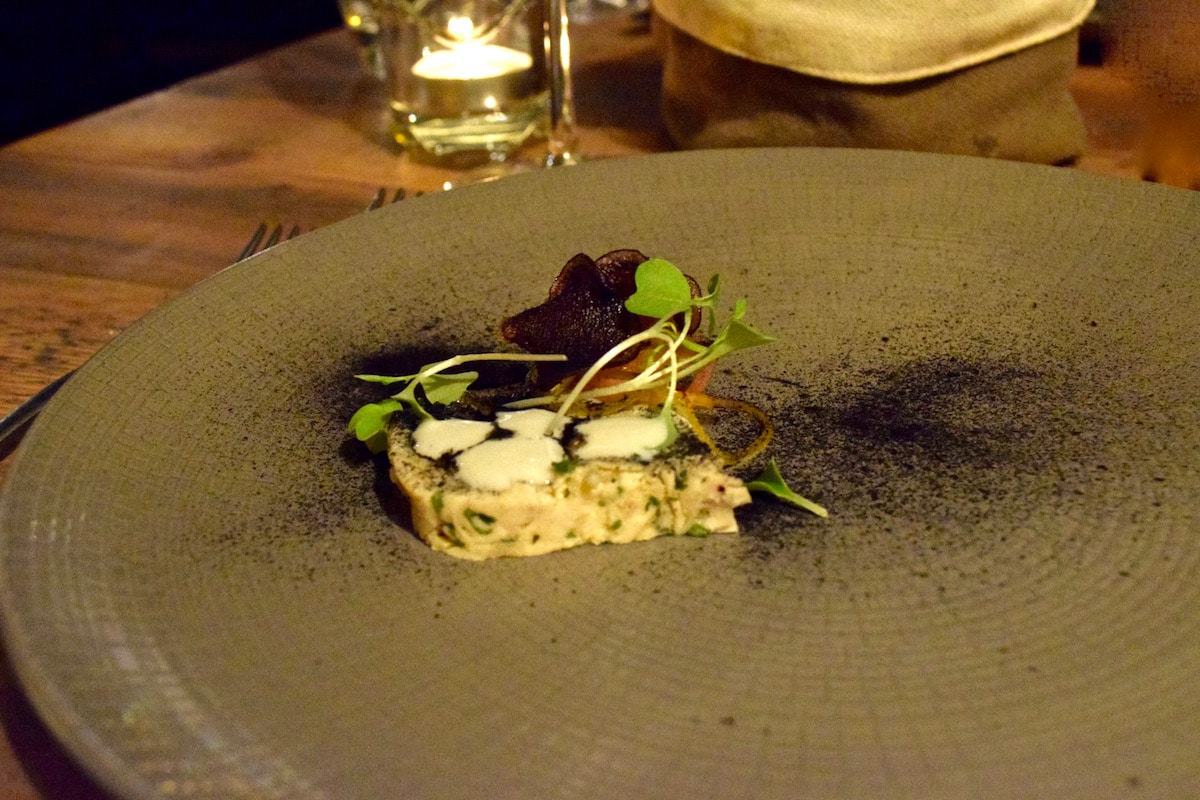 Chicken terrine at Hawkyns Restaurant, Amersham