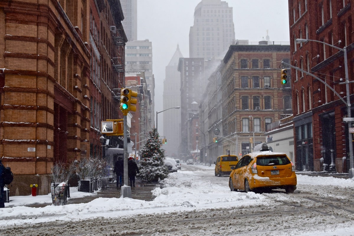 New York in the snow